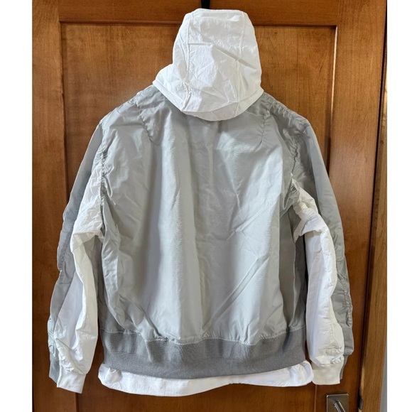 NIKE x SACAI Layered Bomber Jacket CV5732-097 Men's size XL